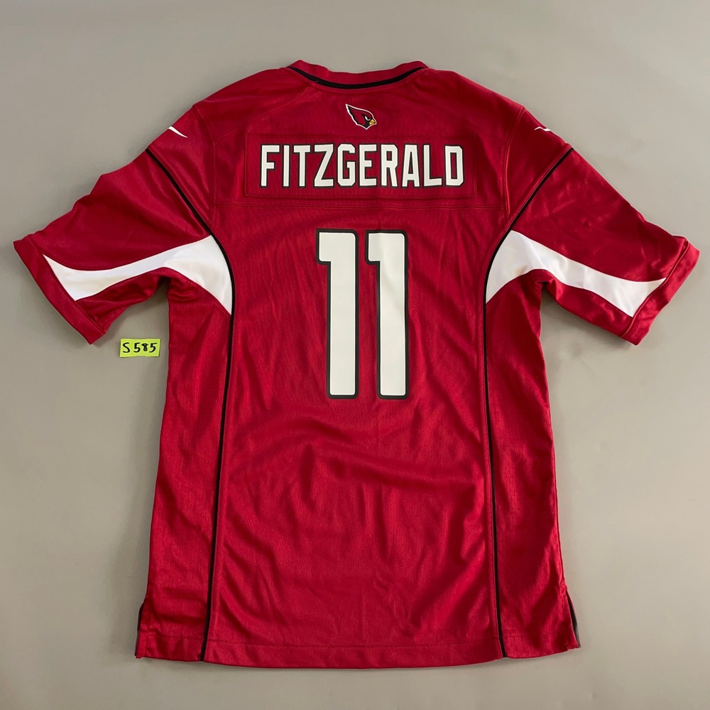 Nike Arizona Cardinals Larry Fitzgerald 11 Jersey Red Mens Small NFL On Field